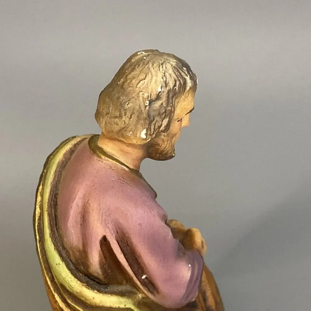 Columbia Statuary Joseph Chalkware Nativity Figure 3.75